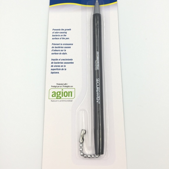 Secure-A-Pen with 1 Refills, Black Set - Picture 4 of 8